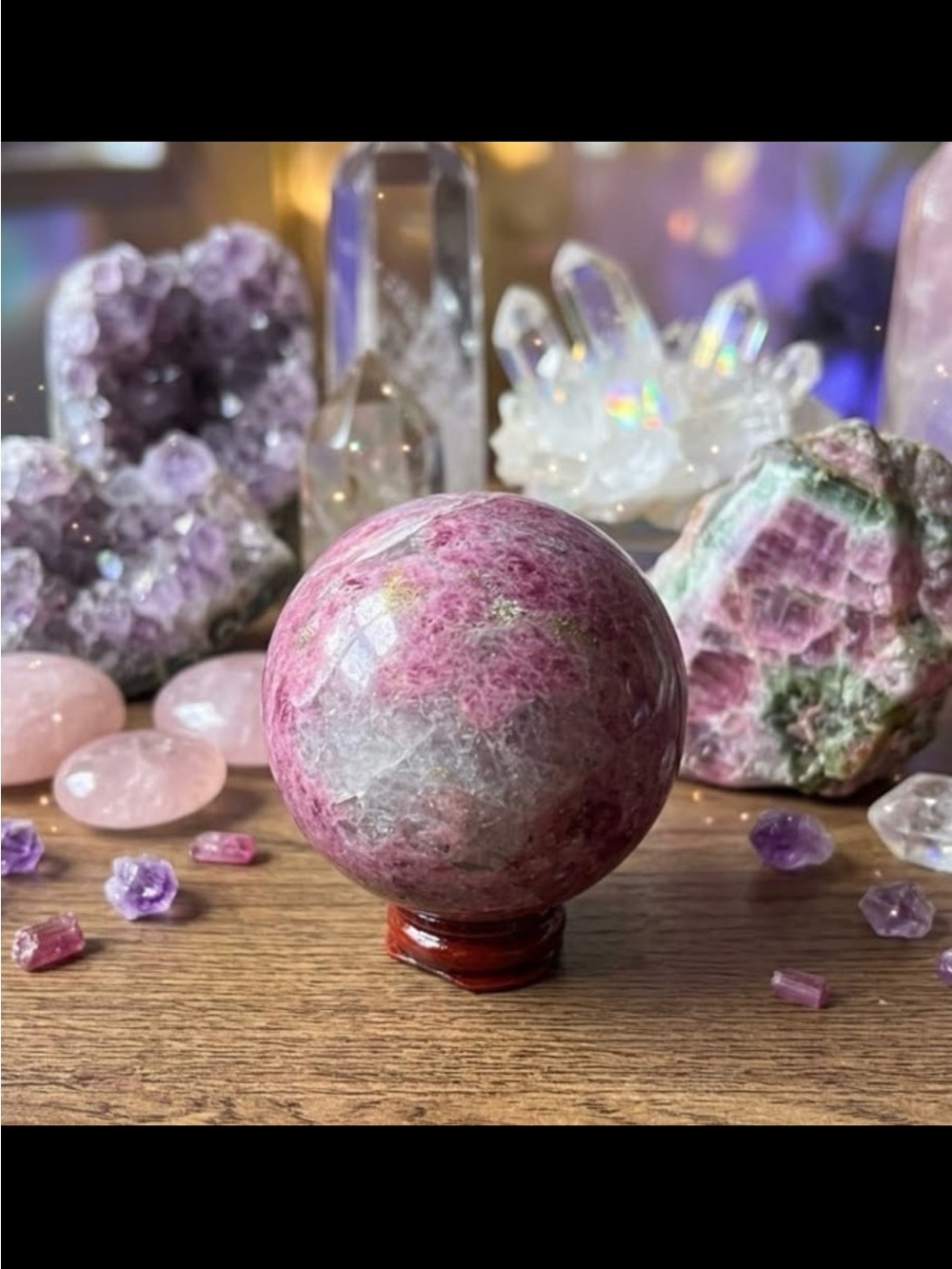 Pink Rhodonite Sphere